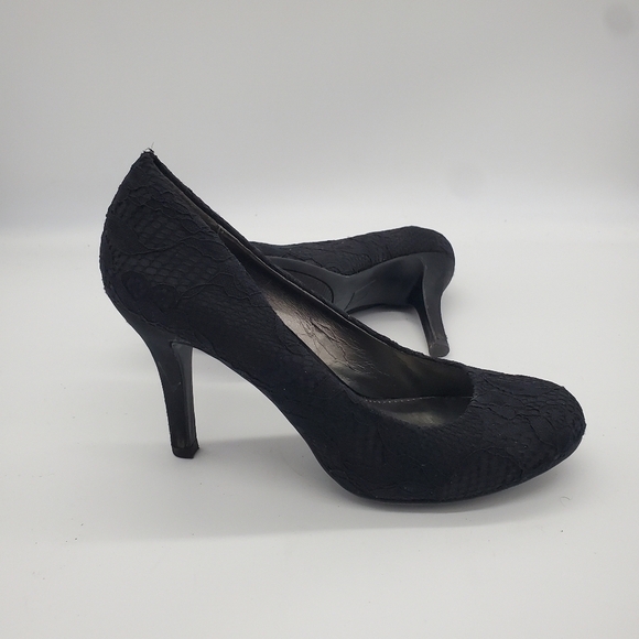 Mootsies Tootsies Moideal Heels Lace Women 8.5 Shoes Black - Picture 15 of 15